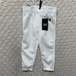 Under Armour UA Utility Baseball Pant Youth Unisex XXXS White Pull On NWT
